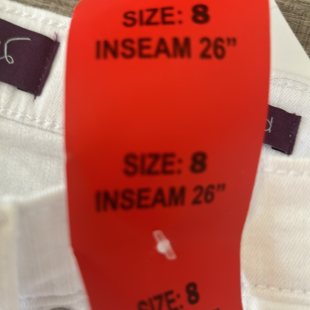 NWT Gloria Vanderbilt women’s white jeans size 8 - Picture 5 of 8